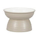 Miya Wan 脚付きフードボウル 235 ベージュBE (クリーンコート加工) 犬猫用品/食器 ペットと一緒に食事を楽しむための安全な食器 ペット用のMiy...