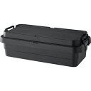 【2個セット】整理 収納 ボックス 整理 収納 ケース 浅型 40L 幅78×奥行39×高さ24cm ブラック ふた付き トランクカーゴ LOW アウトドア キ...