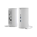 VENTION 12-in-1 USB-C タワードッキングステーション 0.25M ホワイト TP-8184 白 USB-C接続対応の12機能搭載タワードッキ...