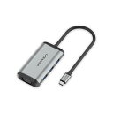 VENTION USB-C to HDMI/VGA/USB3.0x3/PD ドッキングステーション 0.15M メタルタイプ グレー TG-8023 USB-C...