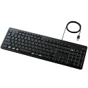 フルキーボード/有線/静音設計/抗菌 清潔 /ブラック TK-FCM114SKBK 黒 ワイヤード接続のフルサイズキーボード、静かなタイピングを実現した抗菌 清潔 加工仕様のブラックモデル 黒(2)