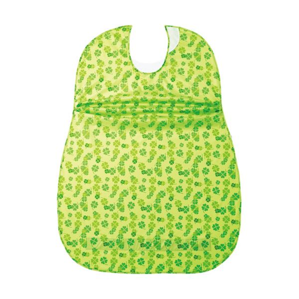 (まとめ) オオサキメディカルプラスハート こぼれにくい食事用エプロン サイドタック グリーン 73746 1枚 【×3セット】 緑 食事中も安心 安全 こぼれ...