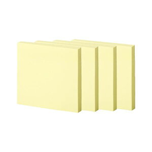 TANOSEE強粘着ふせん 75×75mm パステルカラー・イエロー 1パック(10冊) 黄 強力な粘着力を持つ、パステルカラーのイエローふせん サイズは75×75mmで、1パックには10冊入っています 使いやすくて便利なアイテムです 黄