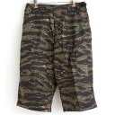 アメリカ軍 BDU クロップド カーゴパンツ 迷彩服 Lサイズ タイガー 7分丈 レプリカ 米軍 ミリタリーパンツ 軍モノ アウトドア愛好家必見 米軍のサバゲー...