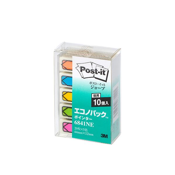 3M Post-it ポストイット ジョーブ エコノパック ポインター 3M-6841NE エコなパックでポストイットをポイントアップ 3Mのポストイットジョー...