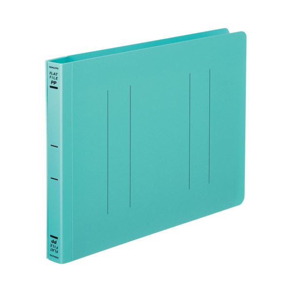 (まとめ)コクヨ フラットファイル(PP)A5ヨコ 150枚収容 背幅20mm 緑 フ-H17G 1セット(10冊)【×10セット】 再生発泡ポリプロピレンファ...