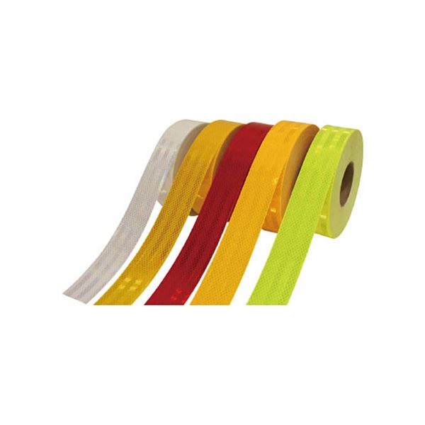 3M ダイヤモンドグレード反射シート 赤50.8mm×45.7m PX947250.8 1巻 ダイヤモンドの輝きを纏う、赤い光..