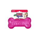 (まとめ) KONG(コング) スクイークス ボーン ピンク (ペット用品) 【×3セット】 浮遊する水中で楽しむ、柔軟な素材の骨型おもちゃ パリパリ音が鳴り響...
