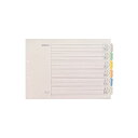 キングジム カラーインデックス A3ヨコ2穴 6色6山+扉紙 1000E-6Y 1セット(100組:10組×10パック) スピーディに文書を探し出せる、見やすい...
