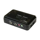 StarTech.com 2ポートUSB接続KVMスイッチ ブラック SV211KUSB 1個 黒 2つのUSBポートを持つKVMスイッチで、複数のコンピュータ...