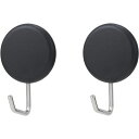 【2個セット】 レック 強力マグネットツールフック(丸) ブラック 黒 2個入 H00416 黒 【2個セット】 レック 強力マグネットツールフック(丸) ブラ...