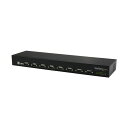 StarTech.com USB-8ポート対応シリアルRS232C 変換ハブ ブラック ICUSB23208FD 1台 黒 8つのシリアルRS232Cポートを搭...