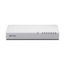 バッファロー10/100M対応 スイッチングハブ 電源内蔵 8ポート ホワイト LSW4-TX-8NP/WH 1台 白 高速通信に対応した8ポートのスイッチング...