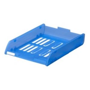 （まとめ）サンコープラスティック スタッキングトレー 92082 A4 ブルー【×10セット】 青 整理整頓の達人に贈る オフィスの必需品 多機能デスクトレー ビジネスに最適なセット （まとめ）便利なスタッキングトレー A4サイズで使いやすい ブルーでスタイリッシュ 【×10セ