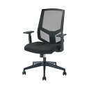 YAMAZEN FIT WORK BCワークチェア 肘付 ブラック 黒 BCM-A46(BK) 1脚 組立式 黒 YAMAZEN FIT WORK BCワークチ...