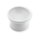 猫用 脚付フードボウル 日本製 国産 ホワイト (ペット用品・猫用) 白 日本の自然の恵みを受けた愛猫のための究極の食器 土と水から生まれた猫用フードボウル、真...