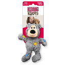 (まとめ) KONG(コング) ワイルドノット テディ S グレイ (ペット用品) 【×3セット】 結び目ロープの骨組みに鳴り笛を内蔵した、愛らしいテディベアS...