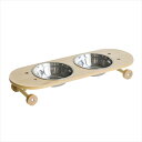 ペット用 食器 ペット用品 エサ皿 犬用 猫用 SK8 PLATE NA ナチュラル大 関家具 ペットの遊び心をくすぐる、スケボー風デザインの楽しい食事体験 犬...