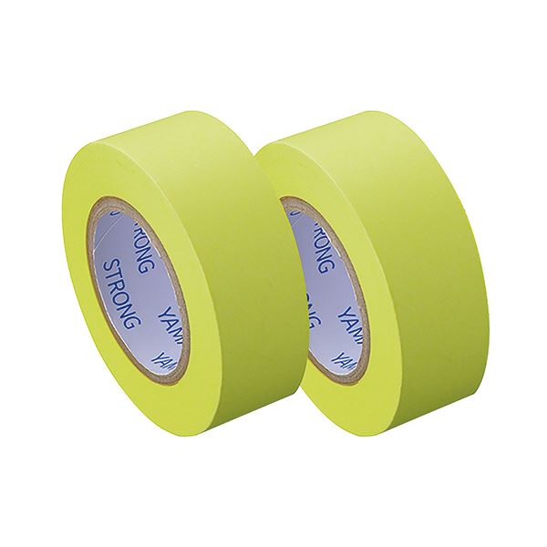 (まとめ) ヤマト メモックロールテープ(強粘着) 蛍光紙 つめかえ用 15mm幅 レモン PRK-15H-LE 1パック(2巻) 【×5セット】 蛍光色のメモ...