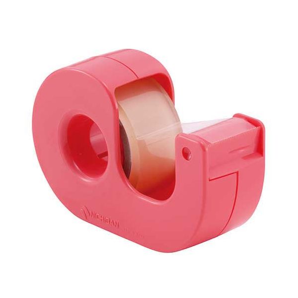 【まとめ】 セロテープ小巻カッター付 CT-18DCR 赤 【×10セット】 便利なセロテープカッター付き小巻き..