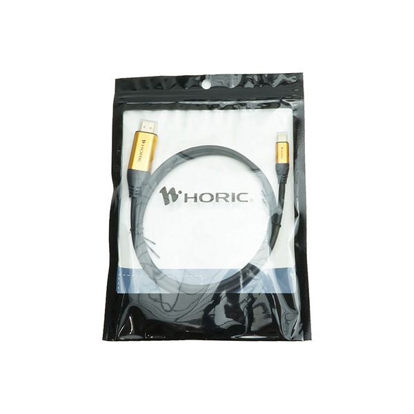 HORIC ホーリック USB Type-C→HDMI変換ケーブル 配線 モニターやテレビへ出力 1m ゴールド UCHA10-058GB USB Type-C端子をHDMI端子に変換する1メートルのケーブル 配線 高品質なゴールドカラーでおしゃれ 映像転送スムーズで使い勝手抜群 家庭やオフィス 事務用 で便利