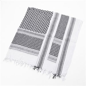 アフガンストール ホワイト×ブラック パキスタン製 綿100% アラブスカー デッドストック ミリタリーウェア 軍モノ 白 黒 アウトドアの新たなスタンダード ...