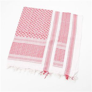 アフガンストール ホワイト×レッド パキスタン製 綿100% アラブスカー デッドストック ミリタリーウェア 軍モノ 白 赤 アウトドアの新たなスタンダード 軍...