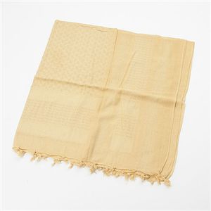 アフガンストール サンド×サンド パキスタン製 綿100% アラブスカー デッドストック ミリタリーウェア 軍モノ サンドカラーのアラブスカーデッドストック、ア...