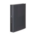 (まとめ)コクヨクリヤーブック(Glassele) 固定式 A4タテ 100ポケット ブラック ラ-GL100D 1冊【×15セット】 黒 透明な世界への扉 A...