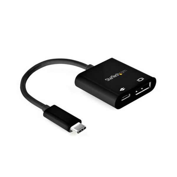 StarTech.com USB-C-DisplayPort アダプタ PD対応 CDP2DP14UCPB 1個 USB-CポートをDisplayPortに変換し、同時にPD充電も可能なアダプター 高性能で信頼性のあるCDP2DP14UCPB、あなたのデバイスを新たな次元へ導きます