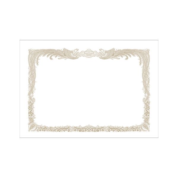 (まとめ) ササガワ ミニOA賞状用紙縦書き 10枚入 10-1540 【×5セット】 賞状を縦書きで手軽に作成 10枚入りのミニOA賞状用紙セットが5セット ...