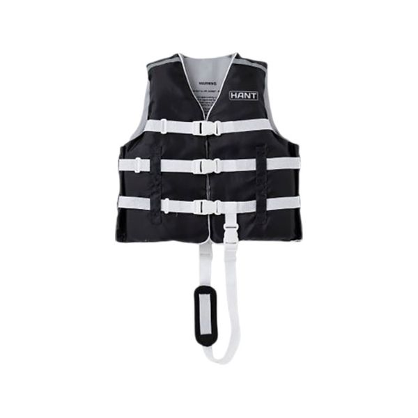 HANT キッズ 子供 ライフベスト対応伸長約110-130cm(子ども用) ブラック Sサイズ HCL-44142 黒 子供向けの伸縮可能なライフベスト、黒色...