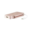 StarTech.com 4in1 USB Type-C接続マルチディスプレイアダプタ ローズゴールド CDPVDHDMDPRG1個 USB Type-C接続で...
