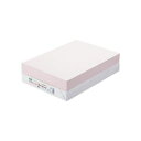 (まとめ) TANOSEE αエコカラーペーパーII B4 ライトピンク 1冊(500枚) 【×5セット】 美しさを追求した、優雅な色彩のペーパー TANOSE...