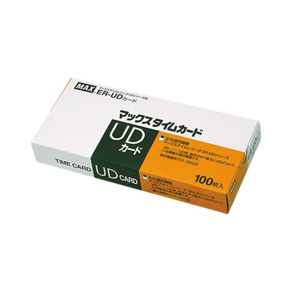 (まとめ) マックス タイムカード ER-UDカード 1箱入 【×3セット】 時を刻むマックスの魔法のカード 効率アップの秘訣、ER-UDカードが3倍パワーアッ...