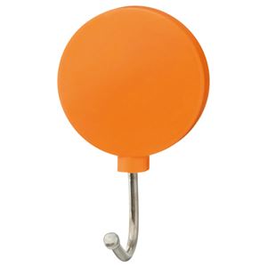 (まとめ) TANOSEE カラーマグネットフック スイング 優れた耐久性 耐荷重 約1kg 橙 1個 【×40セット】 掲示に最適 強力なカラーフック 荷物を...