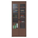 フナモコ ガラスシェルフ 整理 収納 棚 キャビネット 【幅74.3×180cm】 レベッカオーク VCR-75 レトロ アンティーク ヴィンテージ な雰囲気漂...