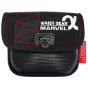 (まとめ)電工ポケット WAIST GEAR 【小物入れ/角底タイプ×5セット】 レッド(赤) マーベル MDP-71AR 赤 安全を手にするポケット 便利な工...