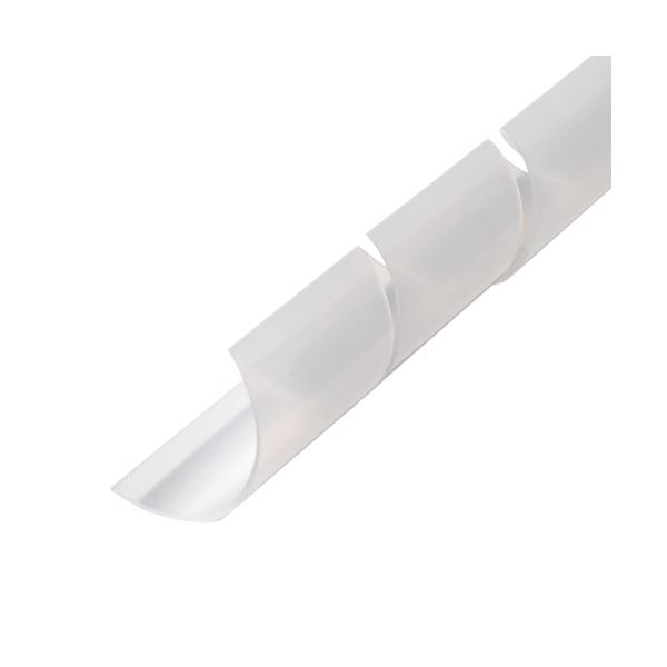 (まとめ)MCO ケーブル 配線 用スパイラルチューブ クリア色 150cm 内径14mm CH-SP15S/SK【×10セット】 ケーブルのごちゃつきを解消 ...