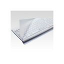 (まとめ) キーボードカバー デスク (テーブル 机) トップ用 (PKU-FREE1) 1枚入 【×2セット】 テープ不要 キーボードを自由にカットしてガード...