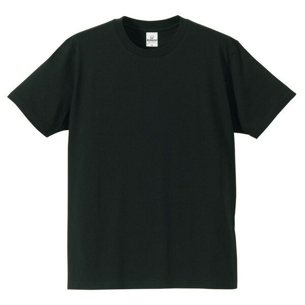 〔5枚セット〕 Tシャツ Lサイズ ブラック 綿100％ 耐久性 半袖 tシャツ ティーシャツ ティ