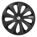 SPARCO CORSA ホイールカバー ホイールキャップ ホイルキャップ ホイルカバー 13インチ ブラック/カーボン SPC パソコン 1374BKC-J ...
