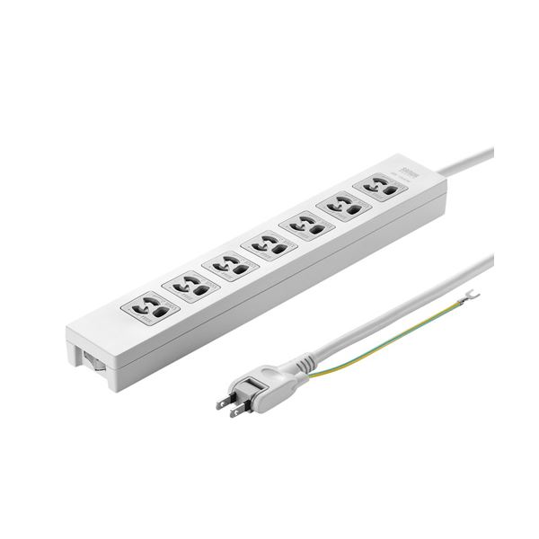 電源タップ TAP-F37-5ZSR パワフルな保護力 7つの巧みなコンセント、集中スイッチ、磁力の守り、雷からも守る 電源タップの達人 TAP-F37-5ZSR