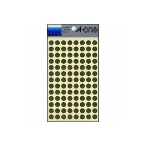 楽天夢の小屋（まとめ） エーワン カラーラベル 丸型 （円形 ラウンド） 9mm径 07011 金 1P8シート（832片）入 【×10セット】 輝く黄金の輪舞曲 9mm径のカラーラベル、まとめて832片 エーワンの金色ラベルが1P8シート×10セットでお得