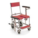 カワムラサイクル シャワーキャリー 入浴用車いす(KS3) レッド KS3 赤 リッチレッドのバスチェア (イス 椅子) 、快適な入浴を叶える究極のモビリティ ...