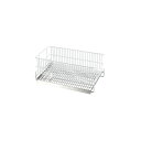 水切りラック/水切りかご 【中サイズ】 日本製 国産 鉄 ステンレス鋼 Made in TSUBAME 認定品 〔キッチン 台所〕 シンプルでおしゃれな国産 キ...