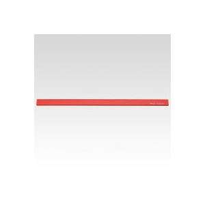 (まとめ) マグネットバー 再生ABS製 CR-MG300R-R 赤 1本入 【×10セット】 磁力の力で、パンフレットや写真、資料などを強力に掲示 再生ABS...