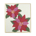 (まとめ) 藤久 和紙でつくるちぎり絵ミニ 冬 ポインセチア【×10セット】 和紙の芸術、冬の魅力を極める 華麗なるちぎり絵ミニ、雪の舞うポインセチア【×10セ...