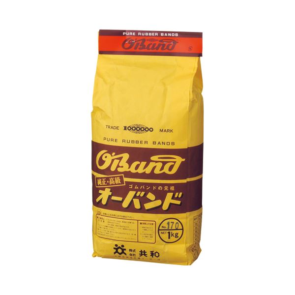 (まとめ) 共和 オーバンド #170 内径38mm 1kg入 GG-106 1袋 【×2セット】 パワフルな結束力 梱包作業の頼れる相棒 内径38mmのオーバ...