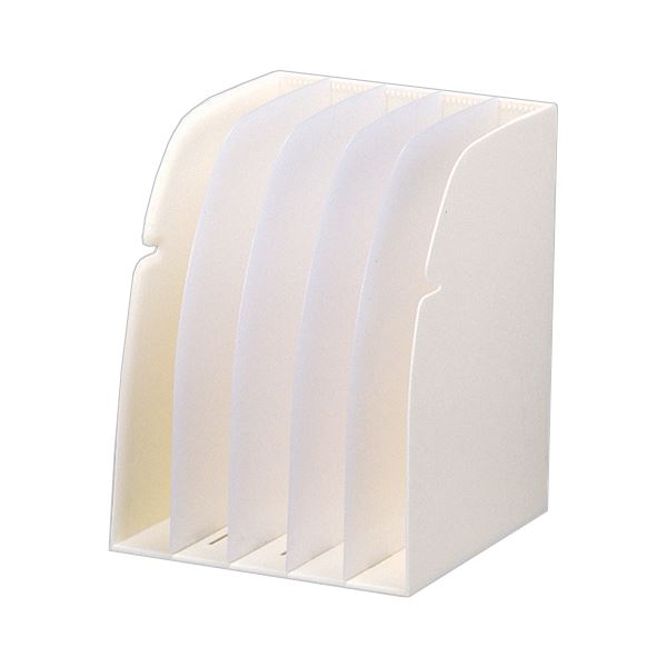 (まとめ) リヒトラブ REQUEST ブックスタンド 5ブロック 白 G1650-0 1個 【×2セット】 整理整頓の達人に贈る、スタイリッシュなブックスタン...